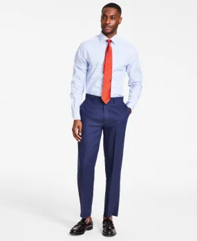 Nautica Mens Modern fit Dress Pants 33 / 32 Blue Solid
