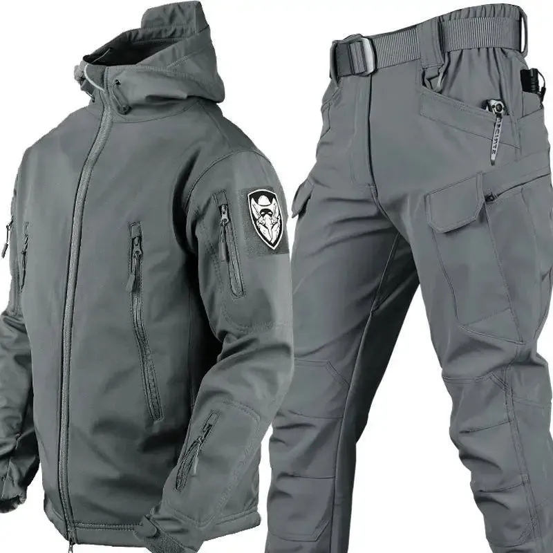 Outdoor Soft Shell Hunting Jacket Set Men