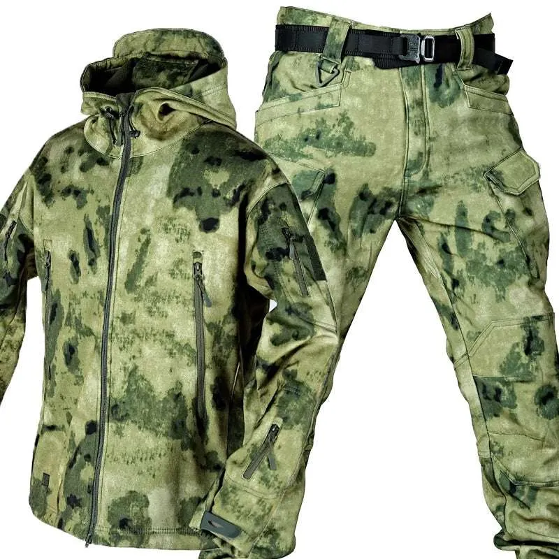 Outdoor Soft Shell Hunting Jacket Set Men