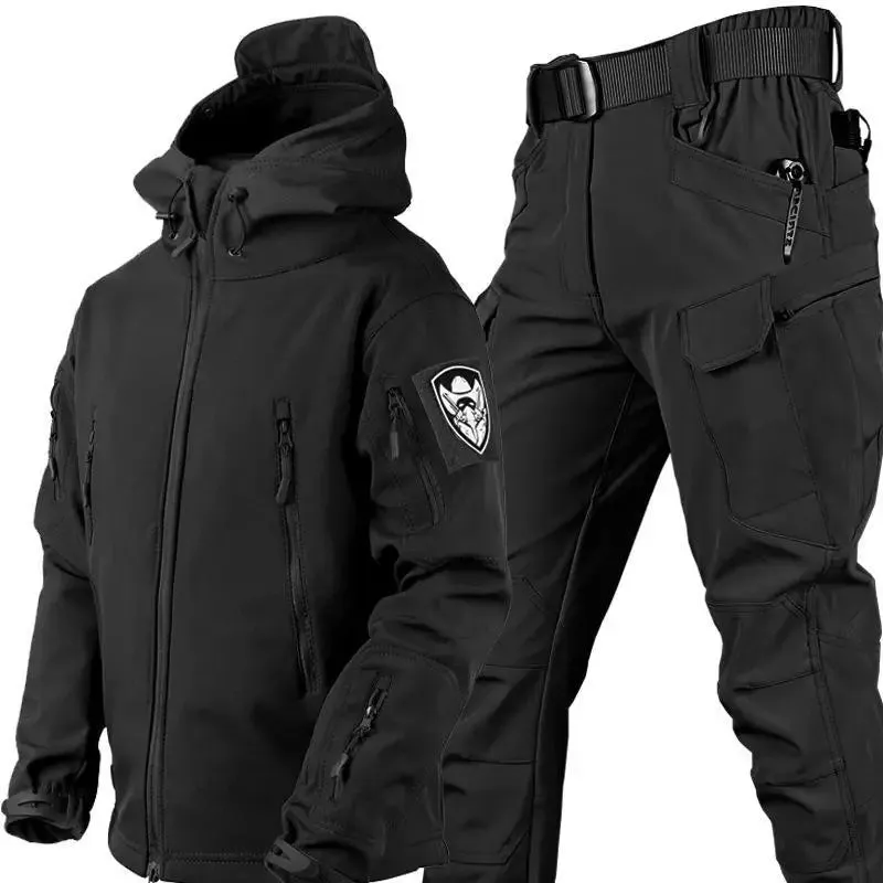 Outdoor Soft Shell Hunting Jacket Set Men