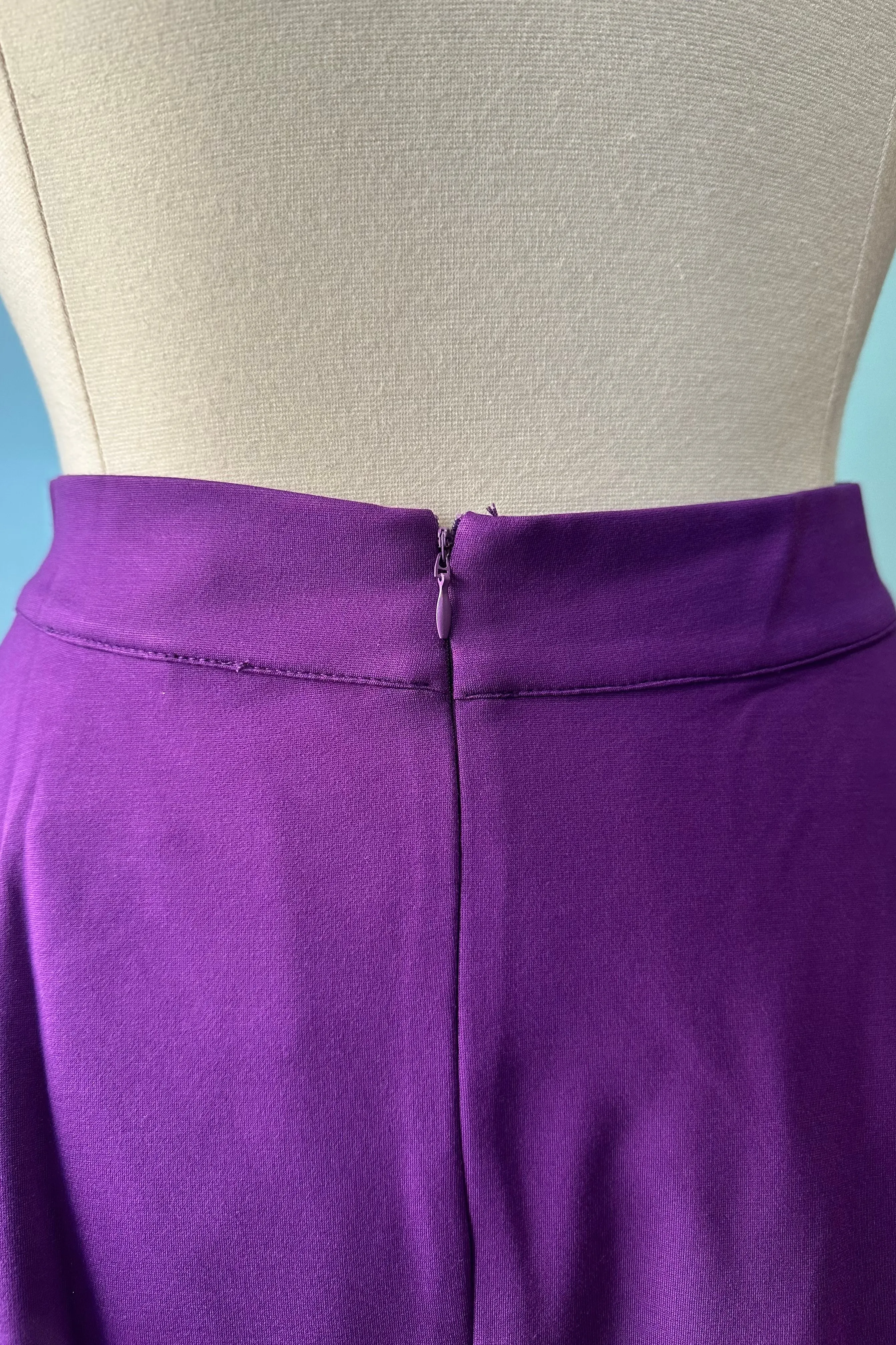 Purple Jersey Charlotte Skirt by Retrolicious