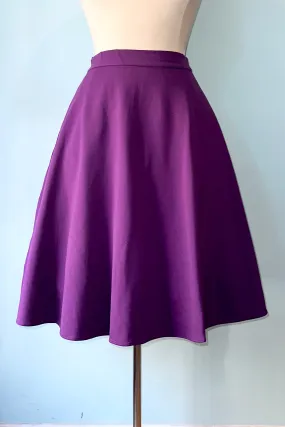 Purple Jersey Charlotte Skirt by Retrolicious