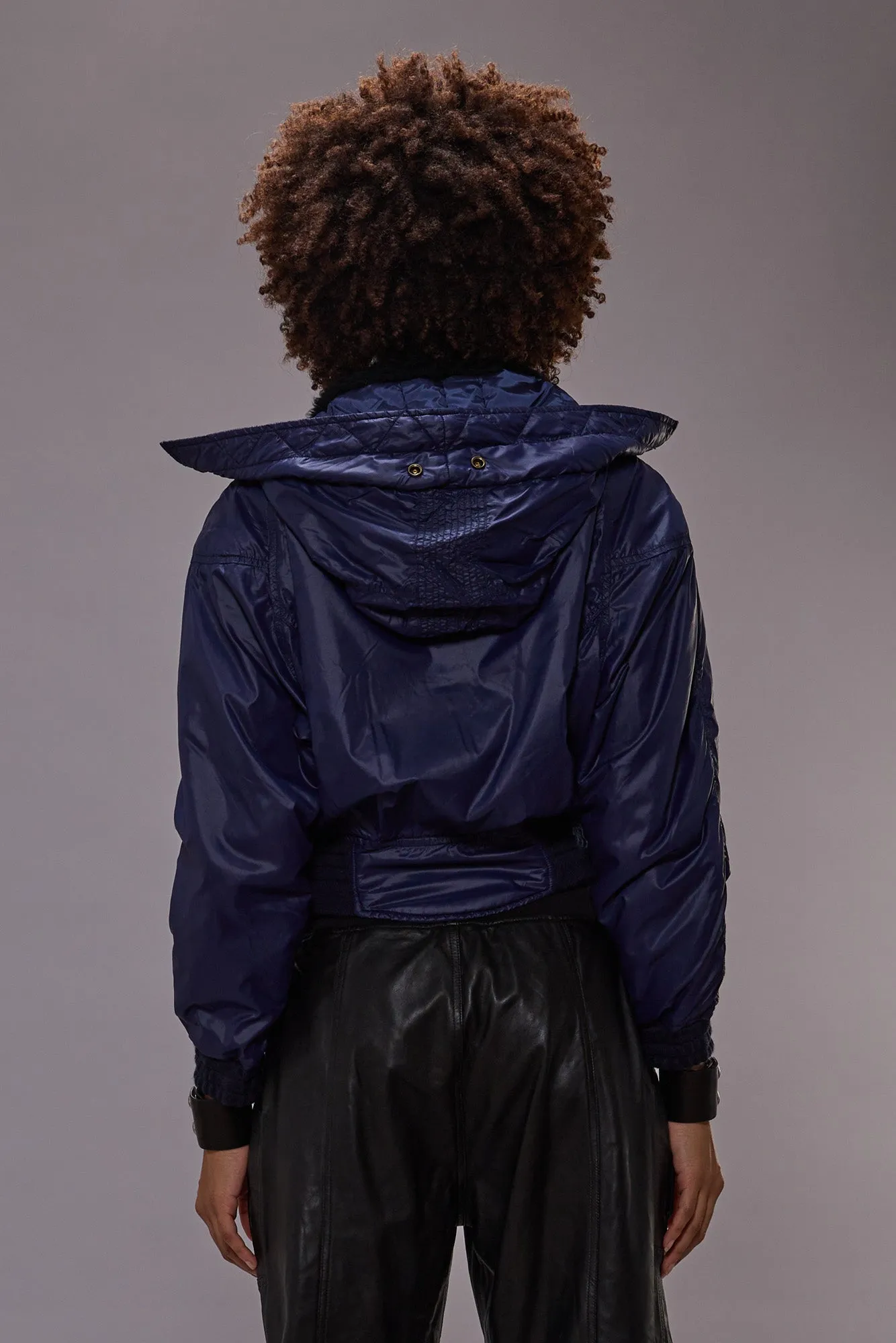 RAGLAN FLIGHT JACKET - NAVY
