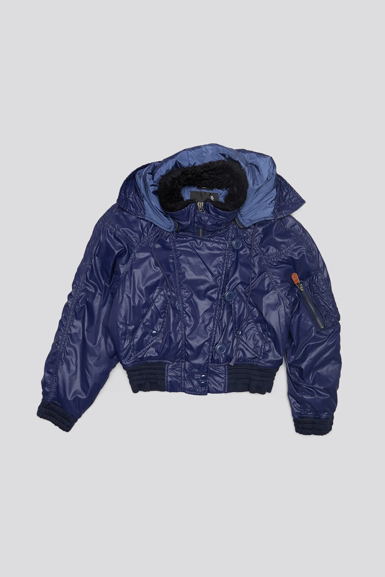 RAGLAN FLIGHT JACKET - NAVY
