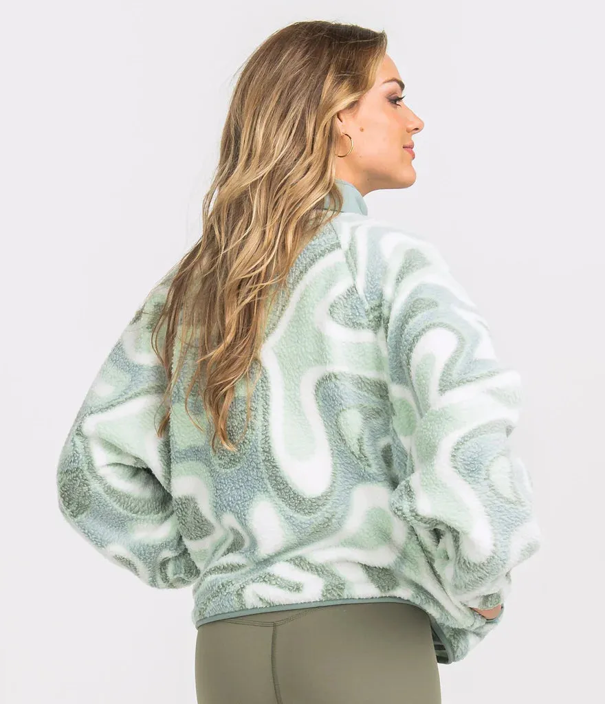 Retro Snap Fleece Jacket