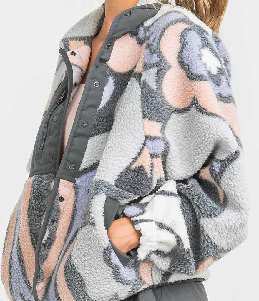 Retro Snap Fleece Jacket