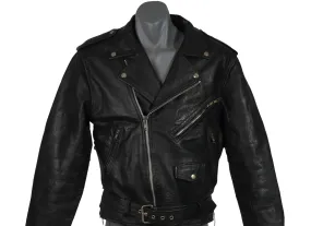 Rockstar Vintage Leather Motorcycle Jacket/Size L