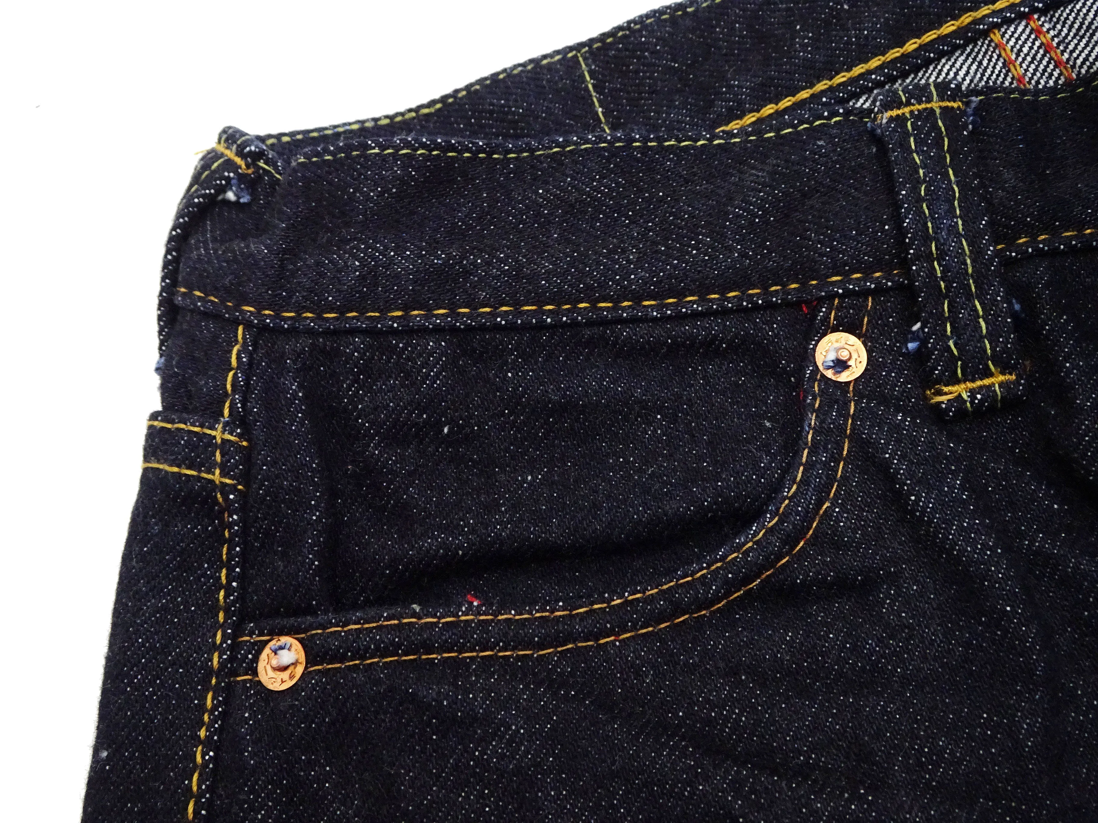 Samurai Jeans S510XX25oz-MT Men's Regular Straight Fit One-Washed 25 oz. Japanese Denim Indigo Jeans Limited Edition YARI-NO-MATAZA MODEL