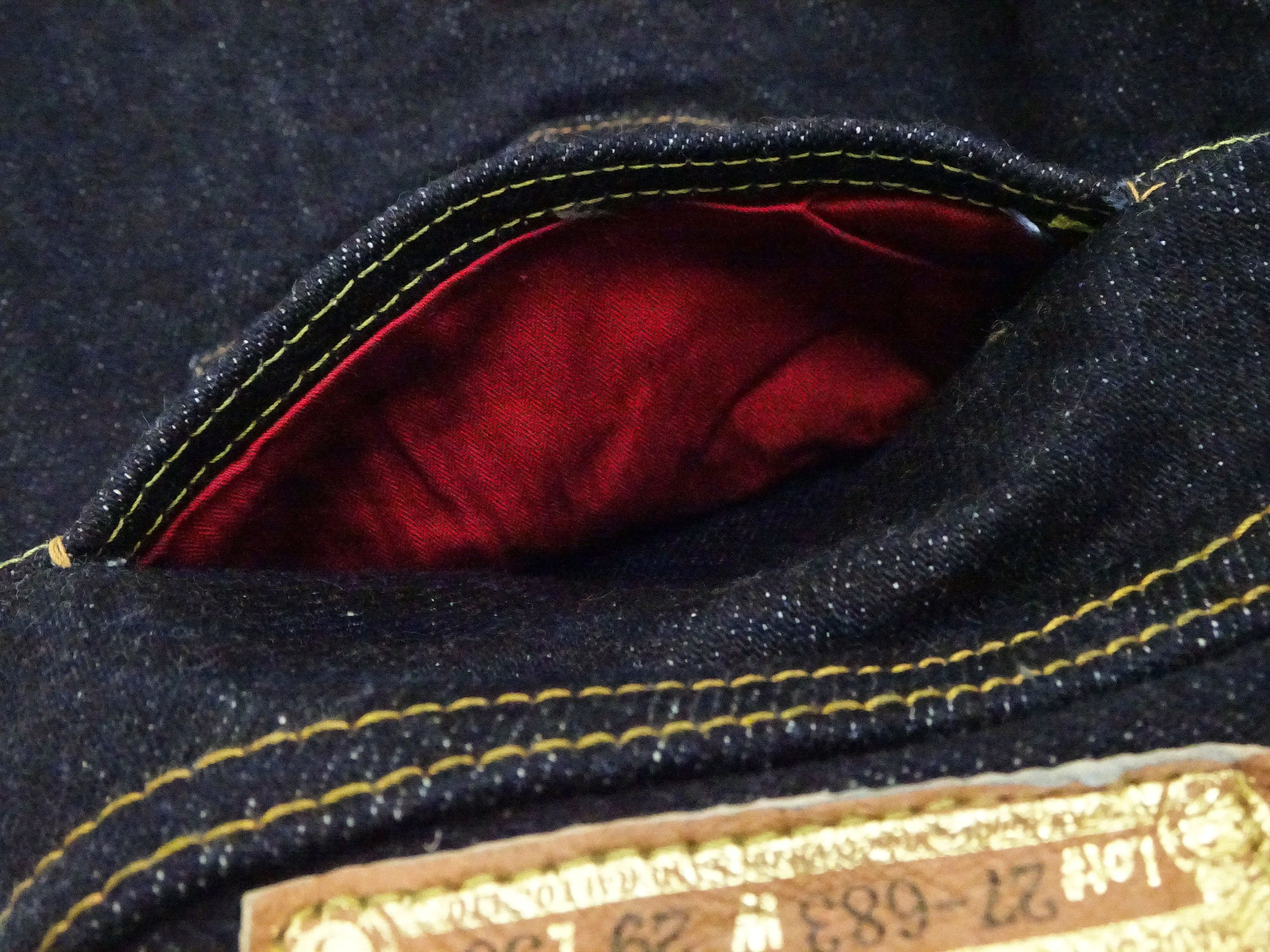 Samurai Jeans S510XX25oz-MT Men's Regular Straight Fit One-Washed 25 oz. Japanese Denim Indigo Jeans Limited Edition YARI-NO-MATAZA MODEL