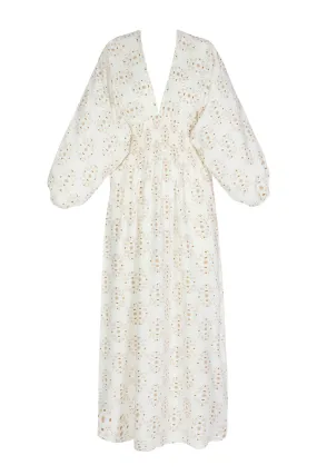 Sand floral - Olivia Dress