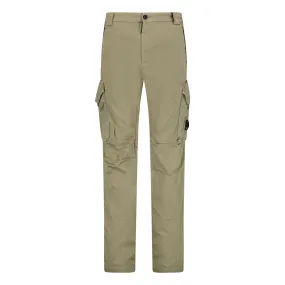 Sateen Stretch Cargo Pants Beige