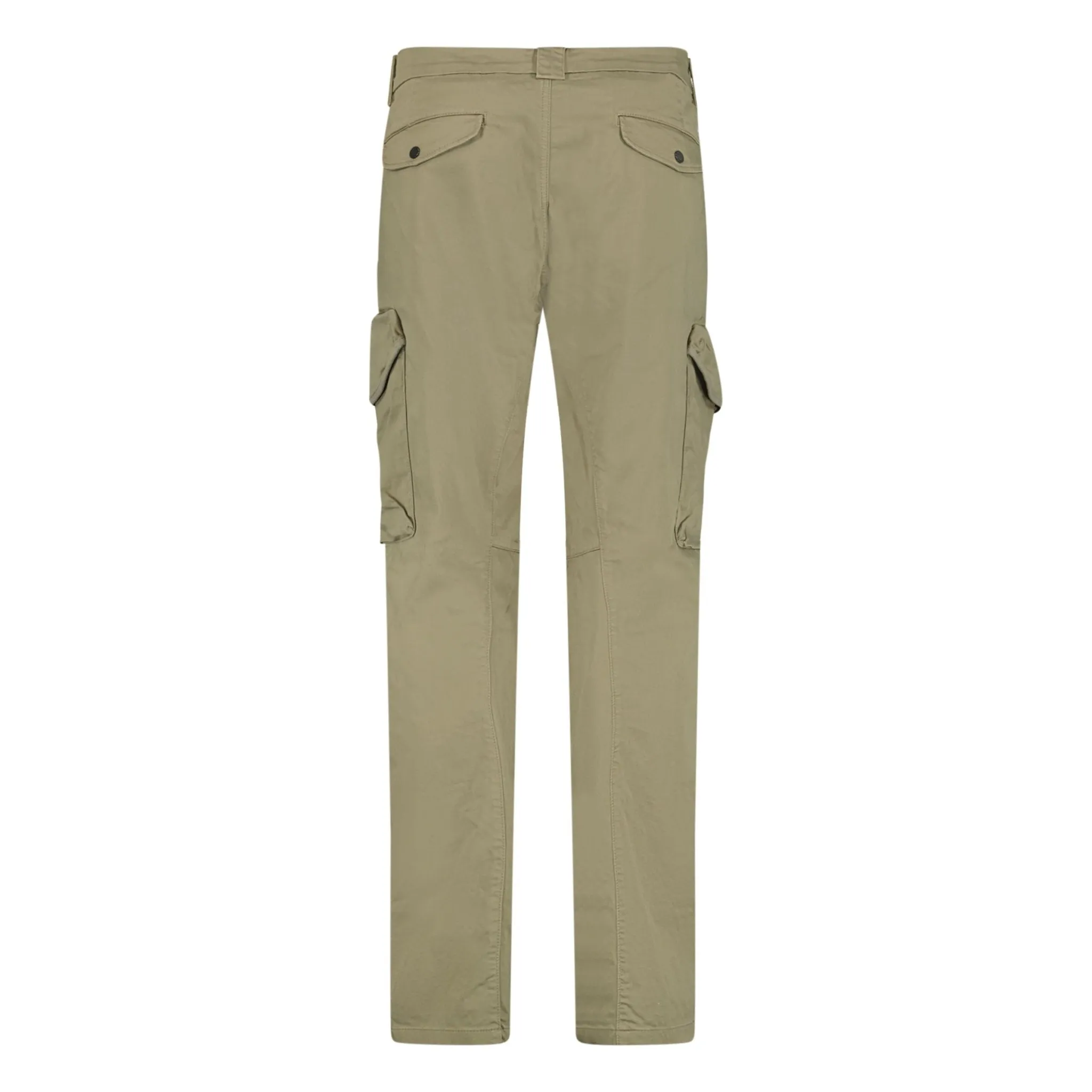 Sateen Stretch Cargo Pants Beige
