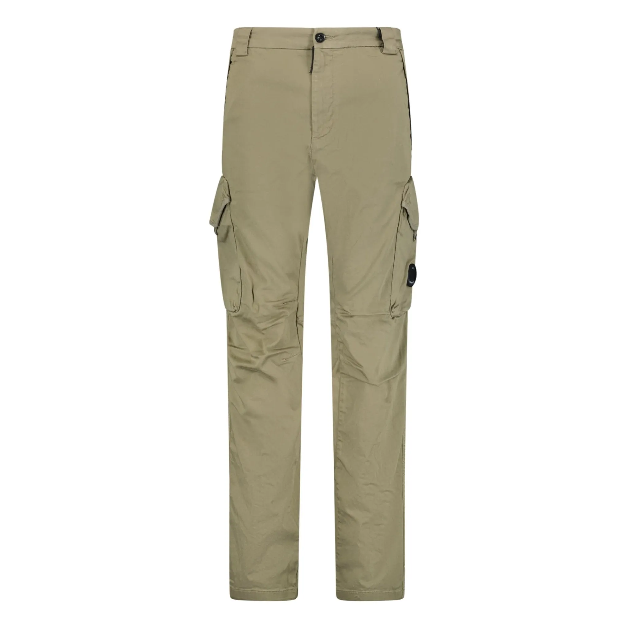 Sateen Stretch Cargo Pants Beige