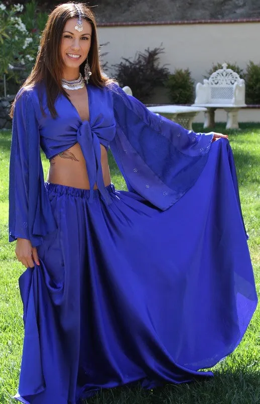 Satin Single Layer Skirt