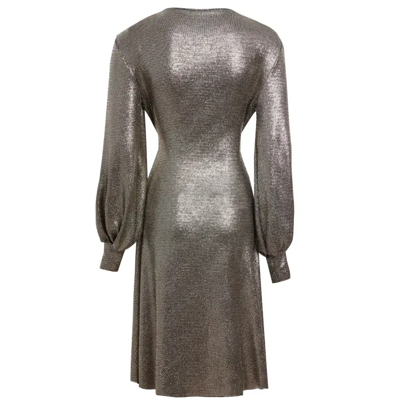 Sequin Wrap Dress