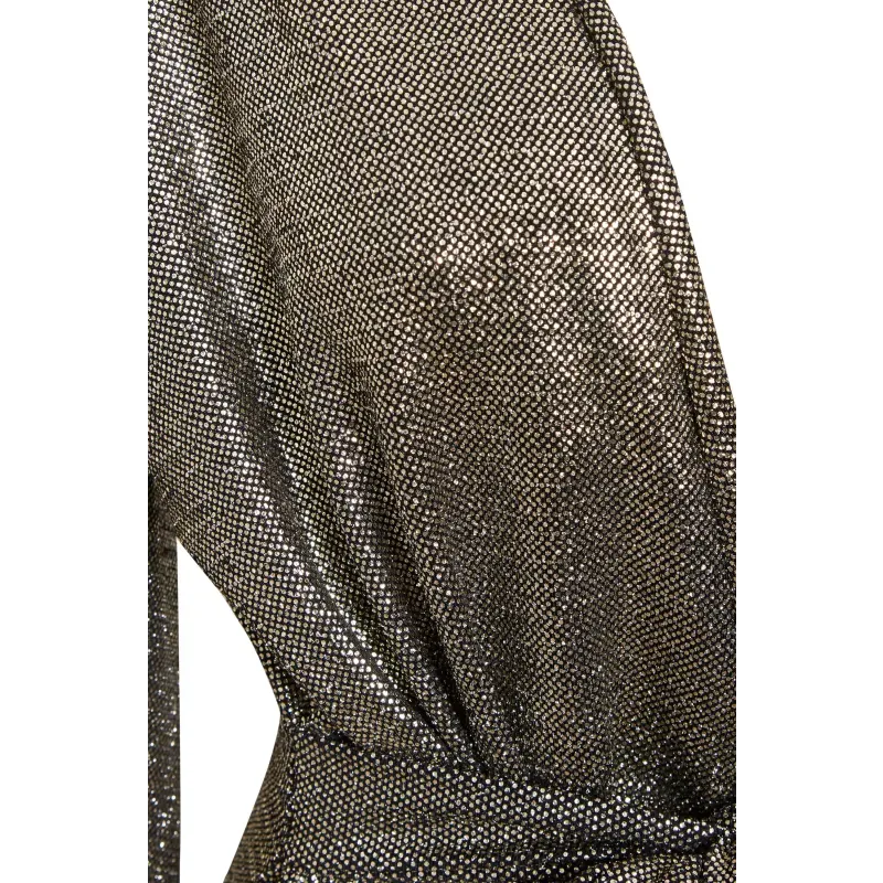 Sequin Wrap Dress