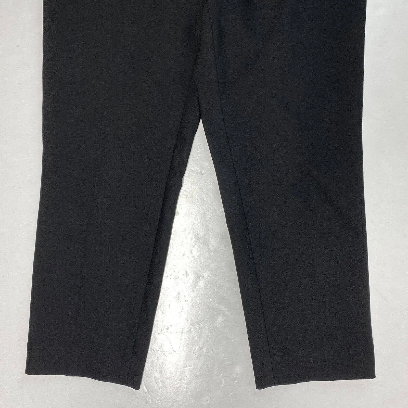 St John Sport Black Cropped Dress Pants Sz 6 Womens Midrise EUC USA
