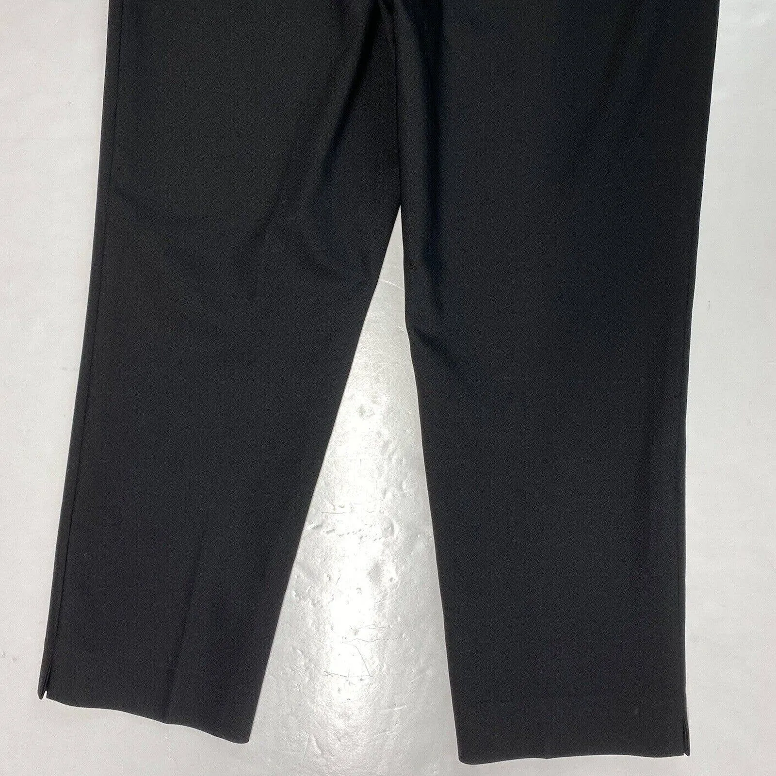 St John Sport Black Cropped Dress Pants Sz 6 Womens Midrise EUC USA