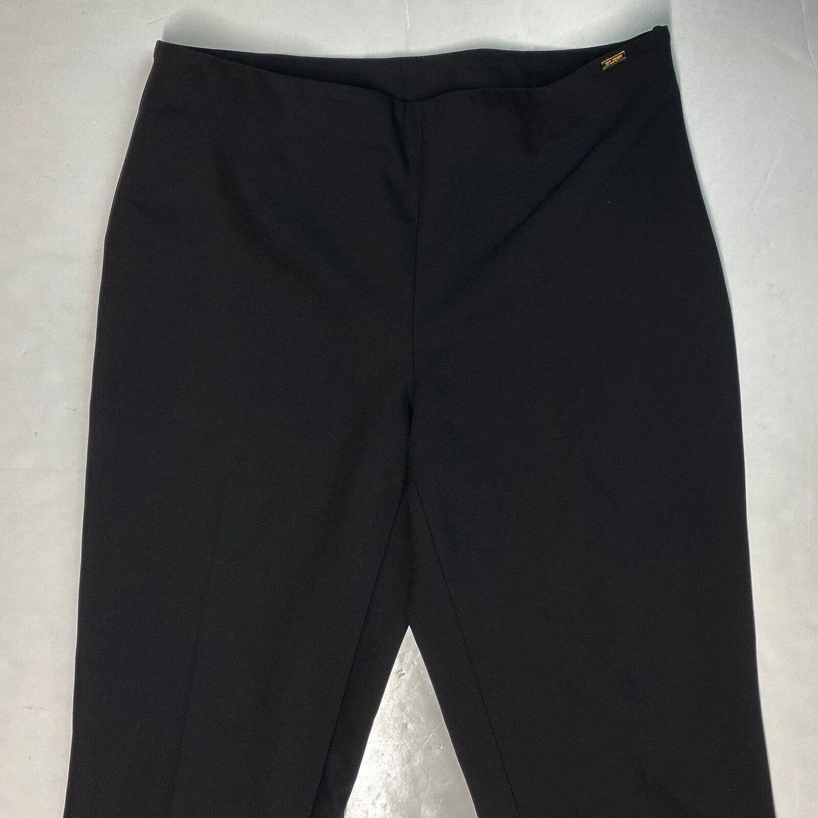 St John Sport Black Cropped Dress Pants Sz 6 Womens Midrise EUC USA