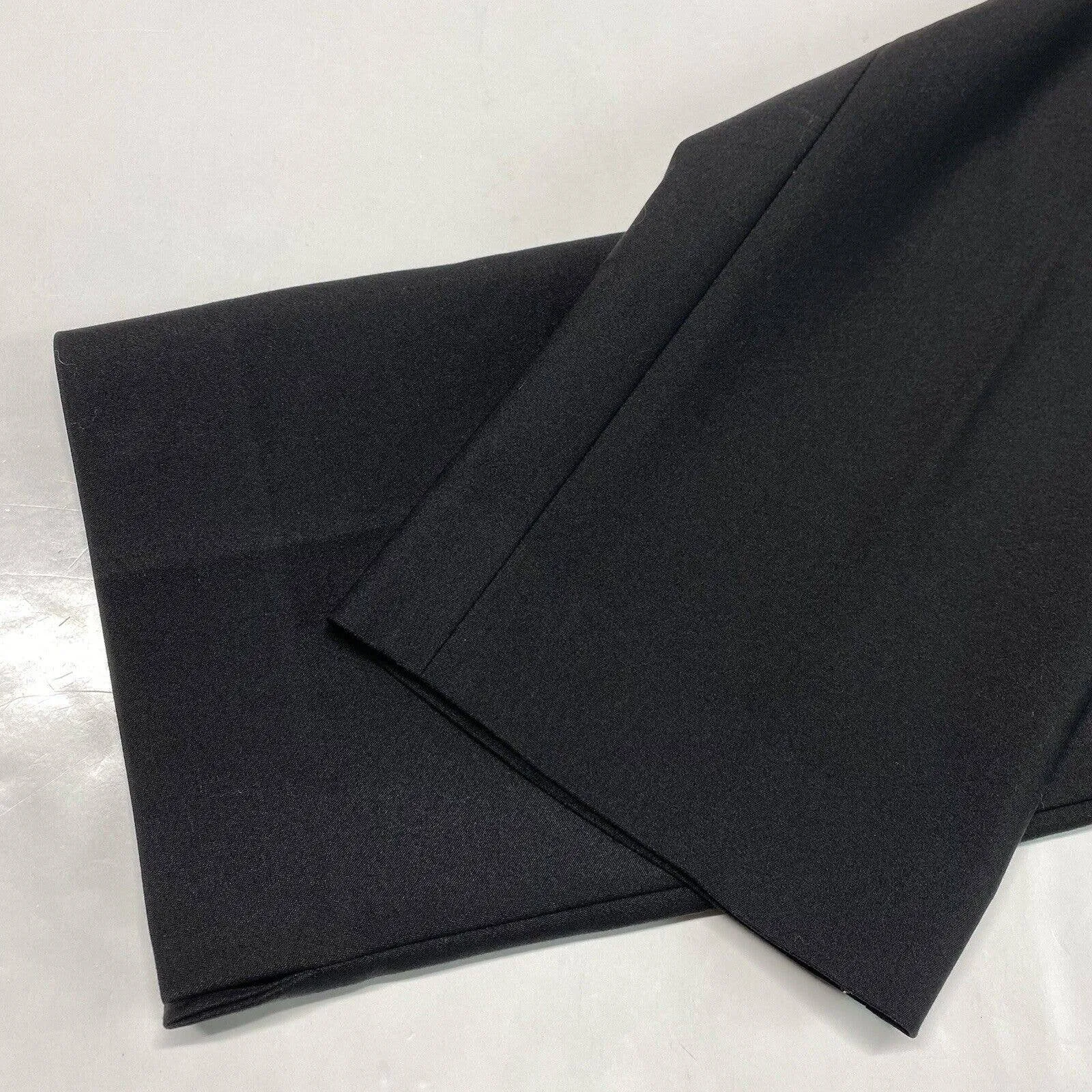 St John Sport Black Cropped Dress Pants Sz 6 Womens Midrise EUC USA