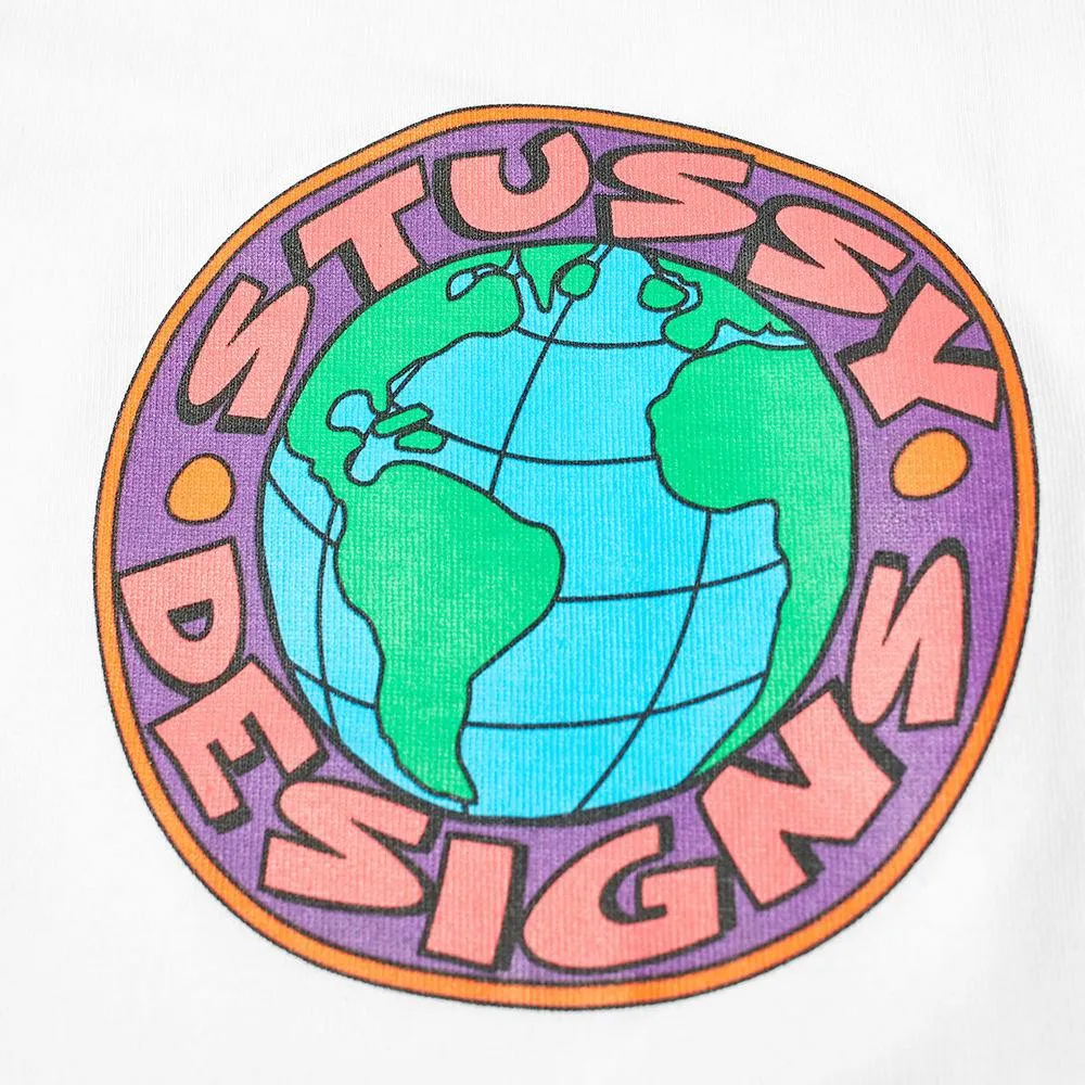 STUSSY Globe Tee, White