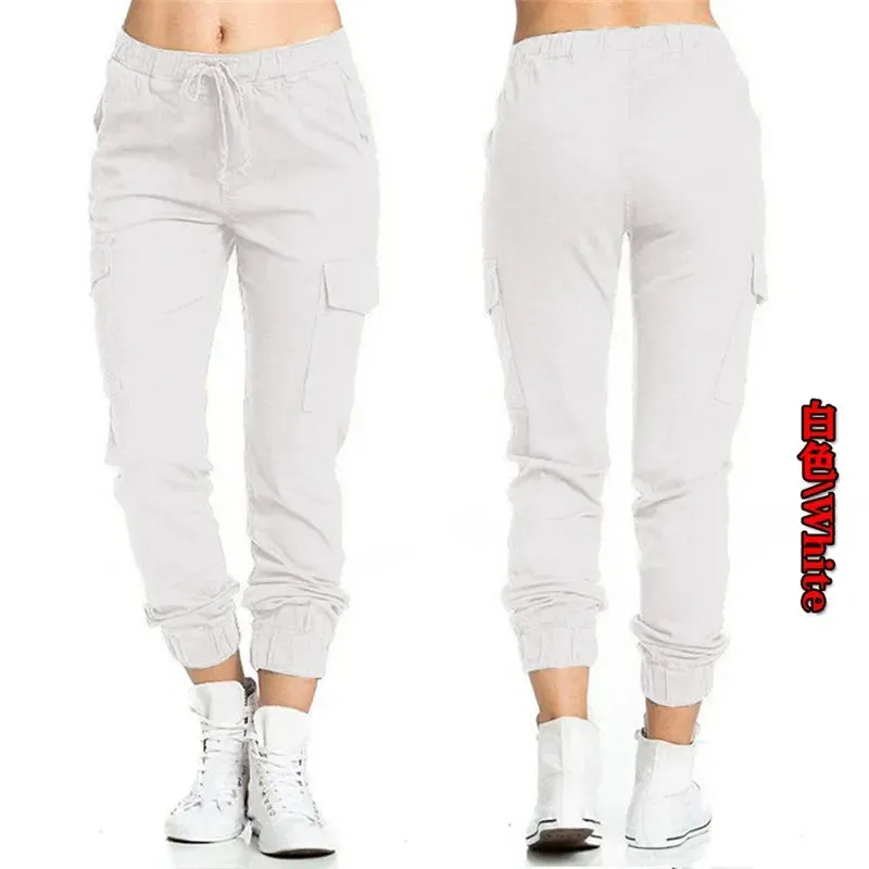 The Ultimate Women's Solid Jogger Cargo Pants: Streetwear Meets Comfort in Every Pocket
