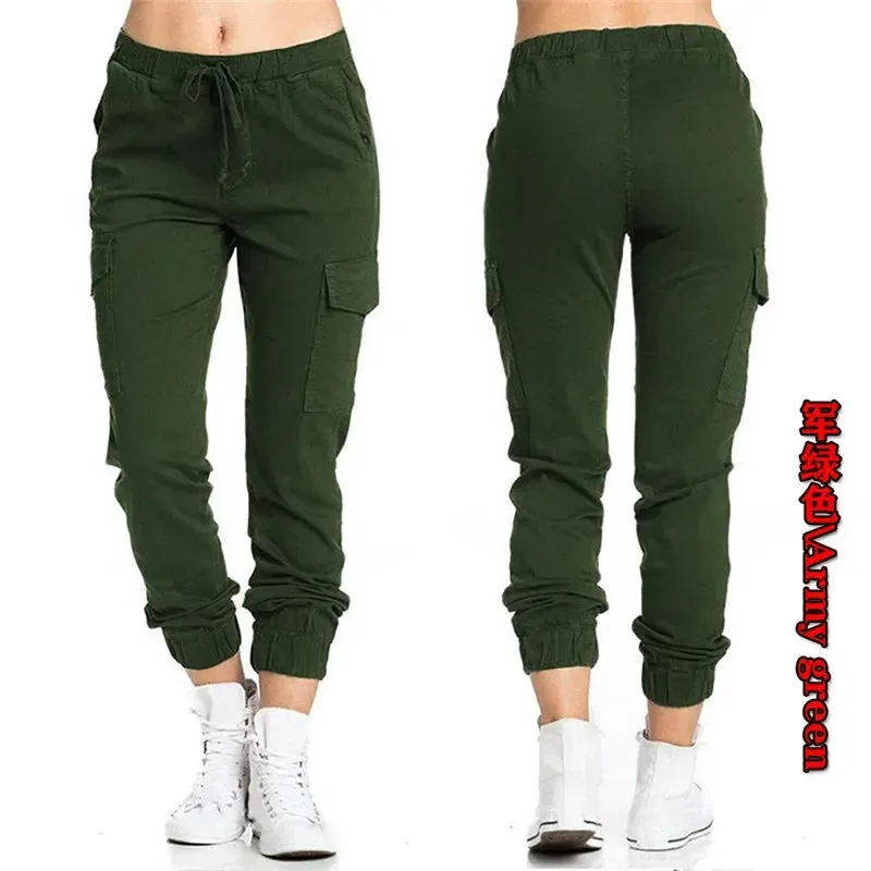 The Ultimate Women's Solid Jogger Cargo Pants: Streetwear Meets Comfort in Every Pocket