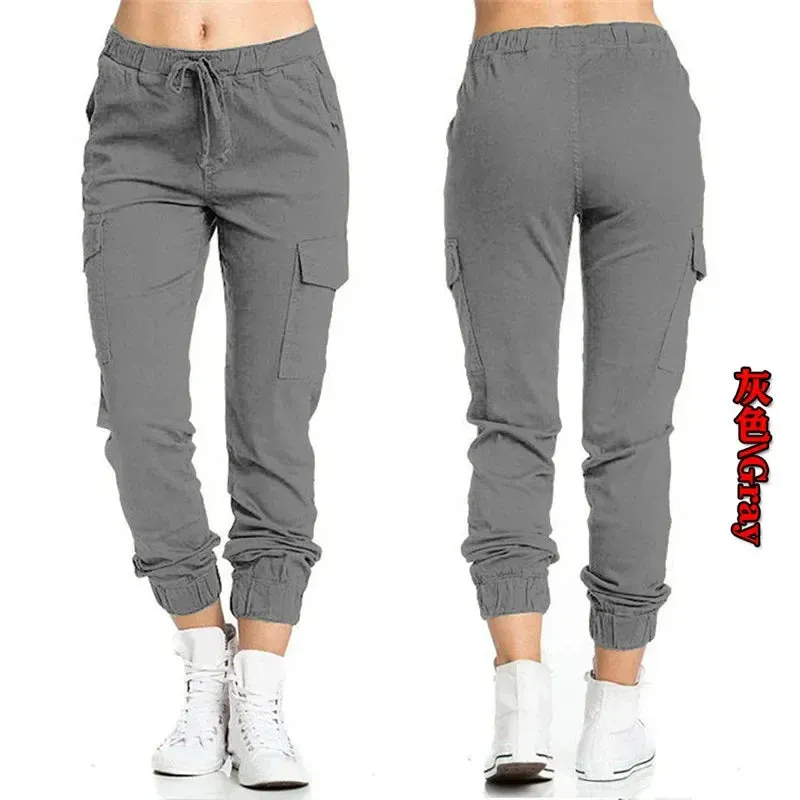 The Ultimate Women's Solid Jogger Cargo Pants: Streetwear Meets Comfort in Every Pocket