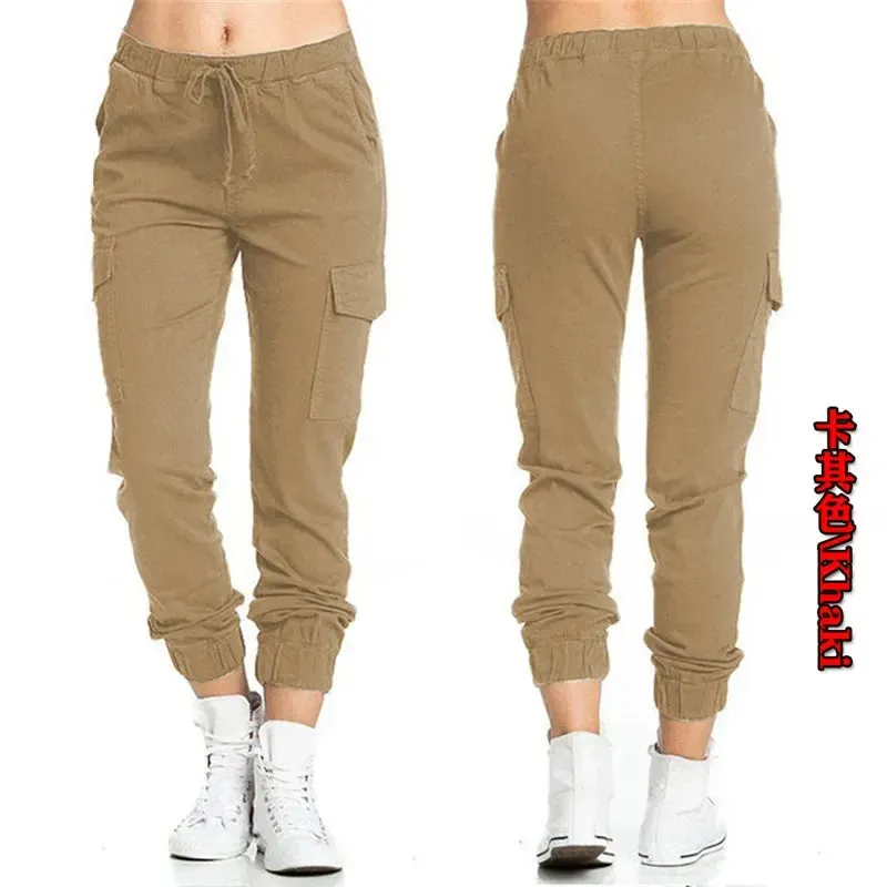 The Ultimate Women's Solid Jogger Cargo Pants: Streetwear Meets Comfort in Every Pocket