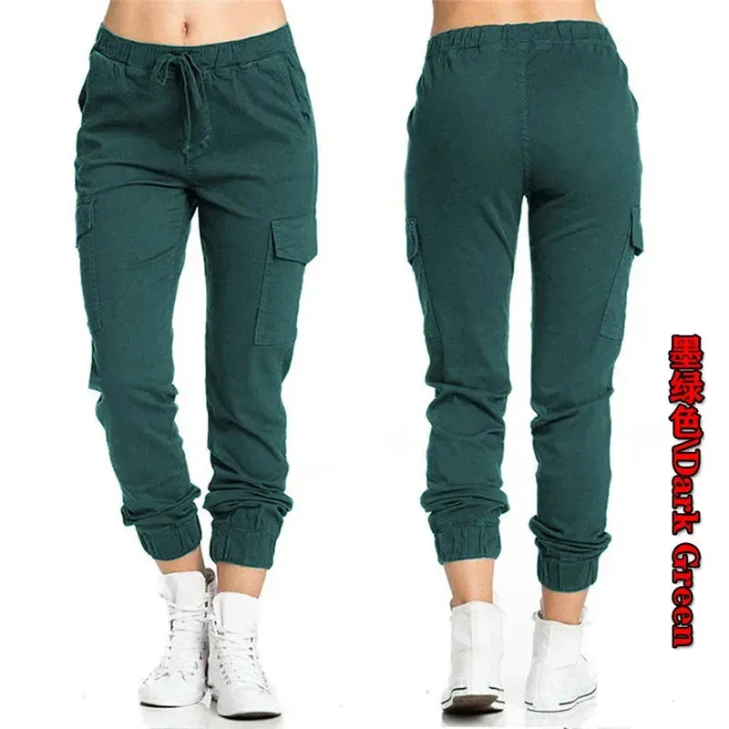 The Ultimate Women's Solid Jogger Cargo Pants: Streetwear Meets Comfort in Every Pocket