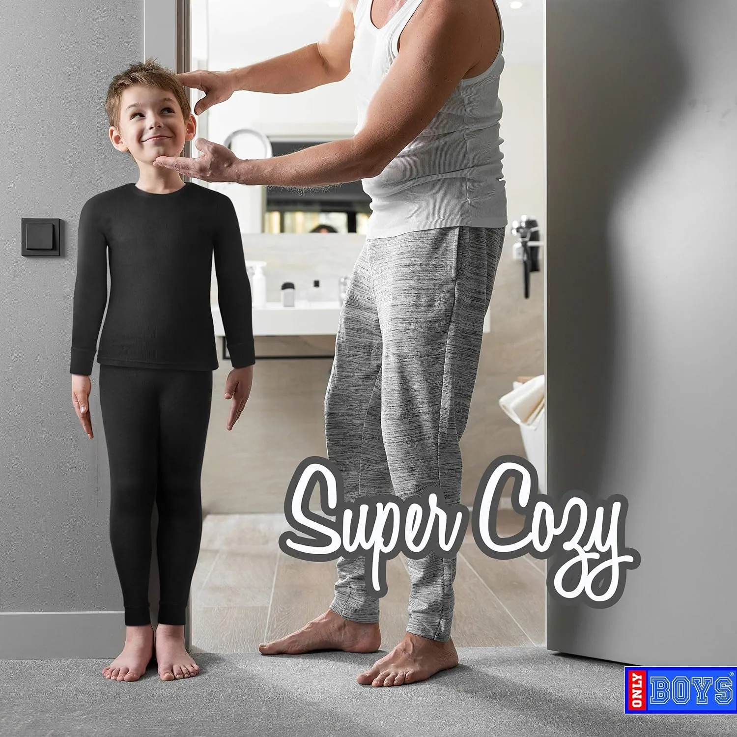 Thermal Underwear Set – 2 Piece Brushed Fleece Top and Long Johns (2T-16)