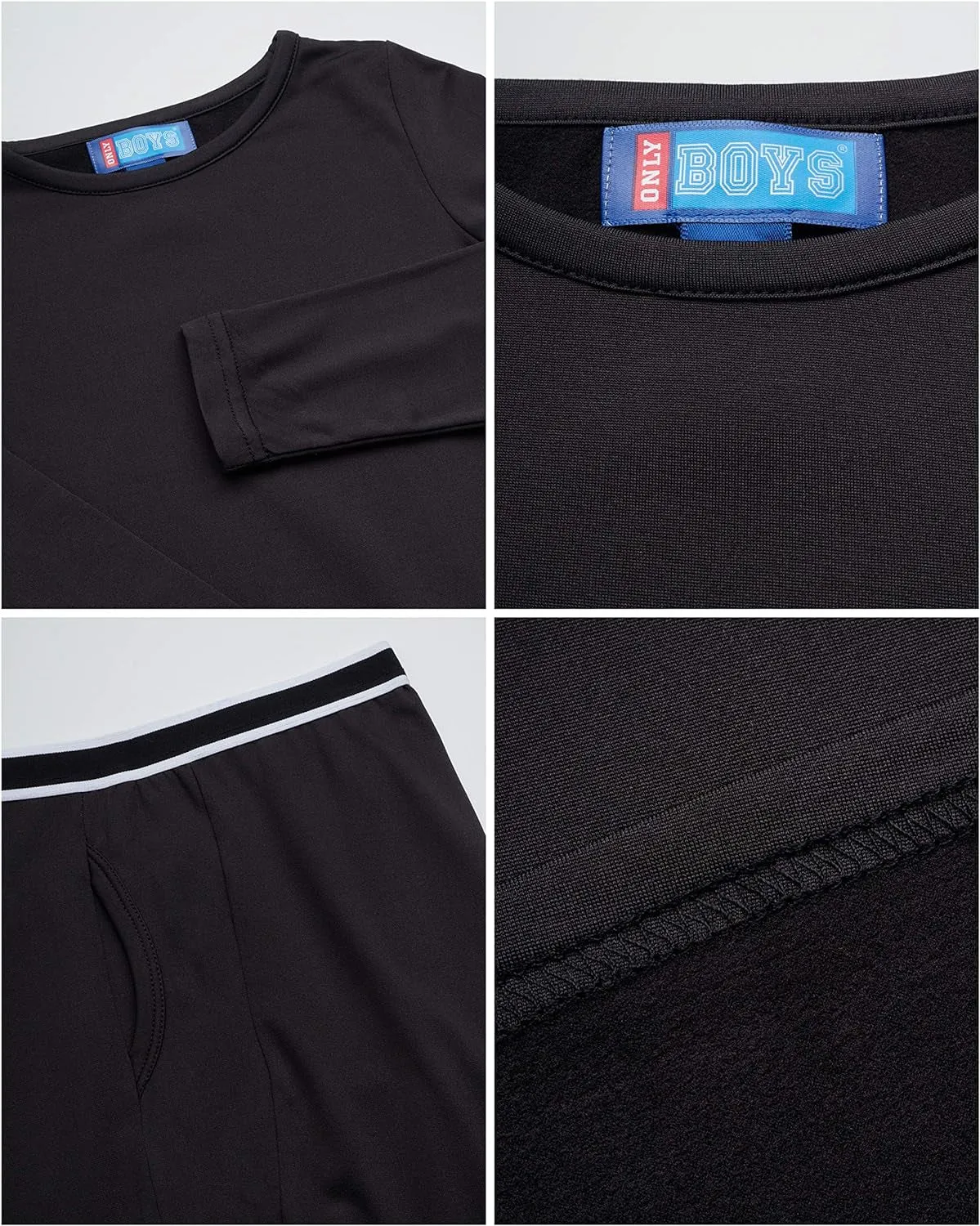 Thermal Underwear Set – 2 Piece Brushed Fleece Top and Long Johns (2T-16)