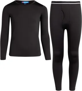 Thermal Underwear Set – 2 Piece Brushed Fleece Top and Long Johns (2T-16)