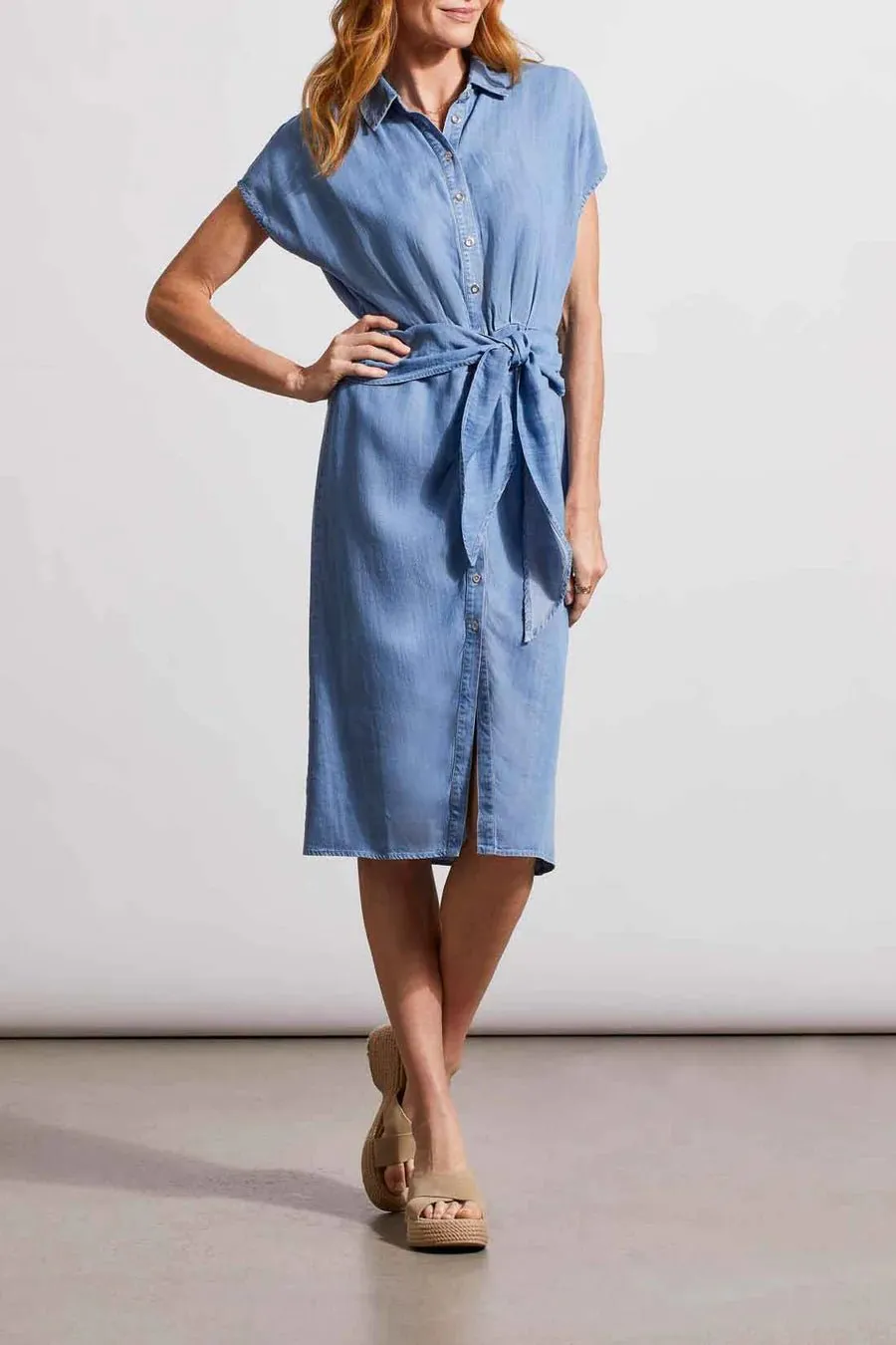 Tribal Shirt Dress with Wrap Details