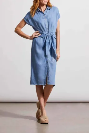 Tribal Shirt Dress with Wrap Details