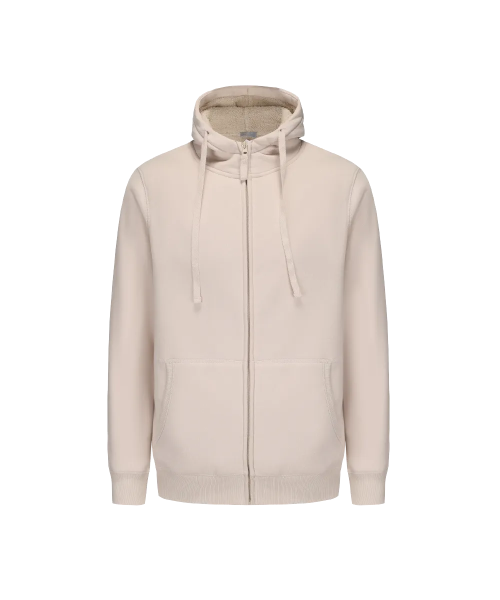 Unisex Snow Fleece Lining Hoodie Jacket