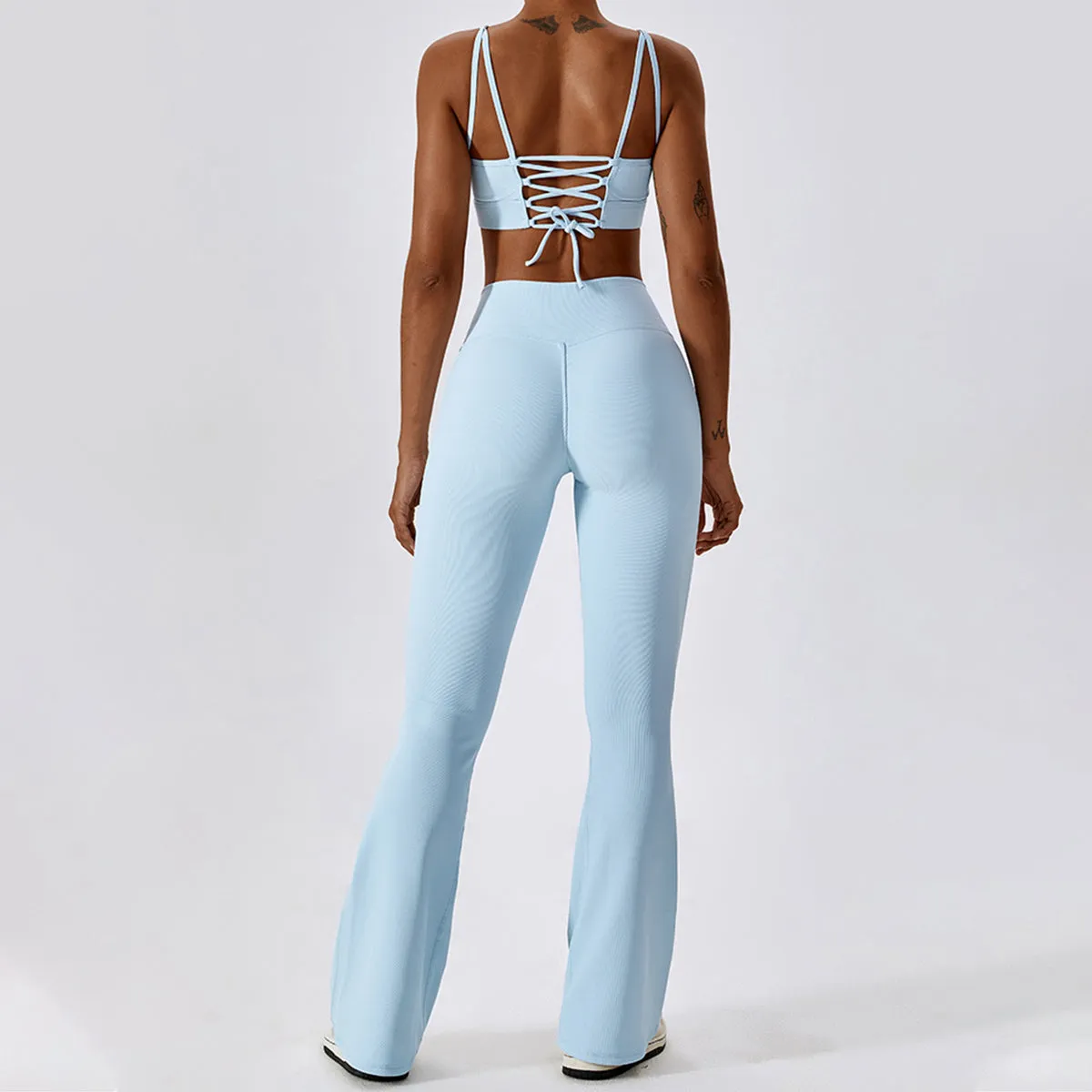 V Cross Flare Leggings