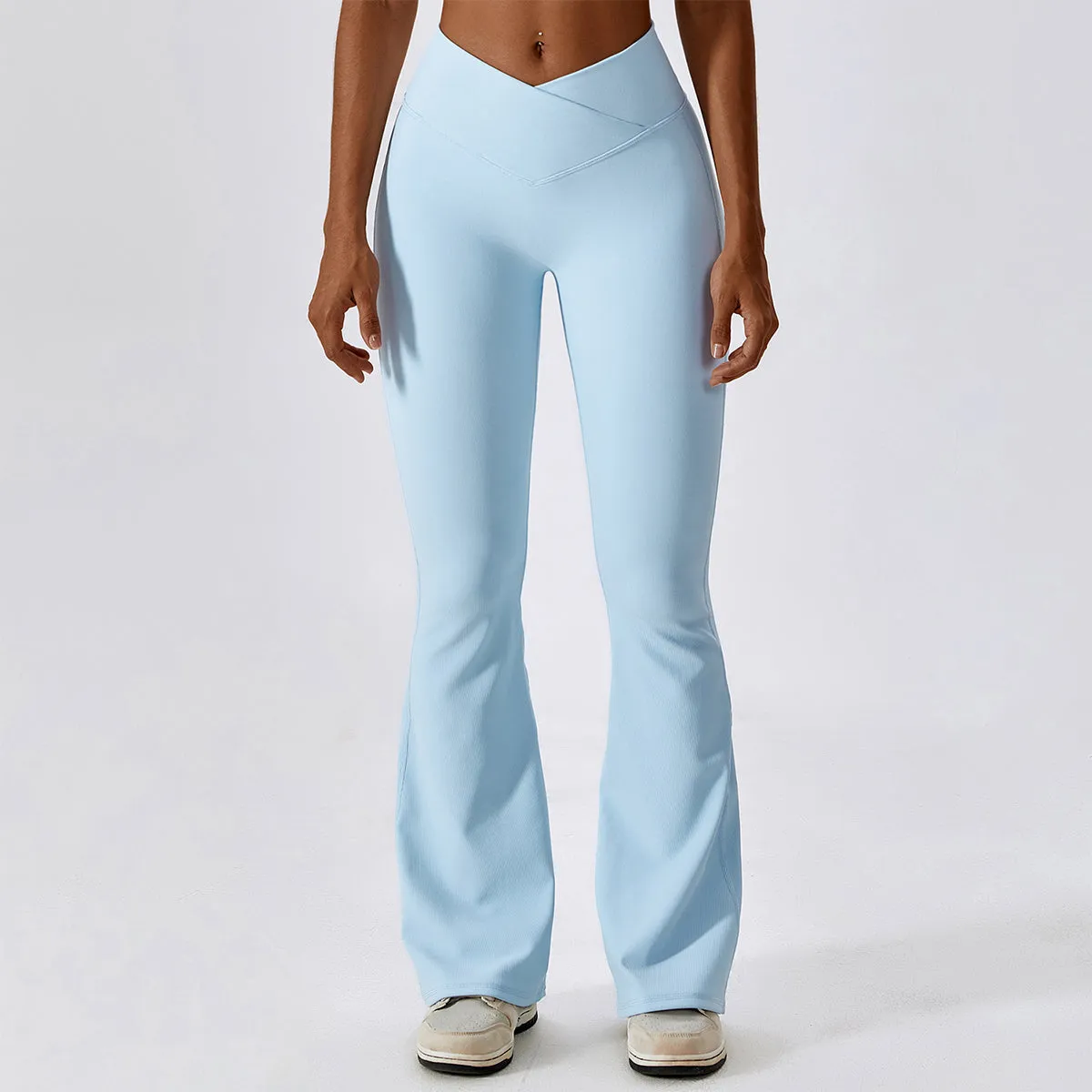 V Cross Flare Leggings