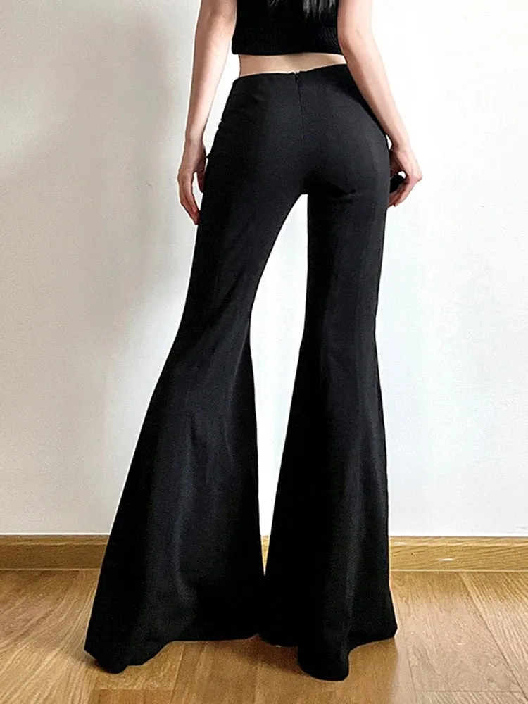 V-shape Low Rise Flared Pants