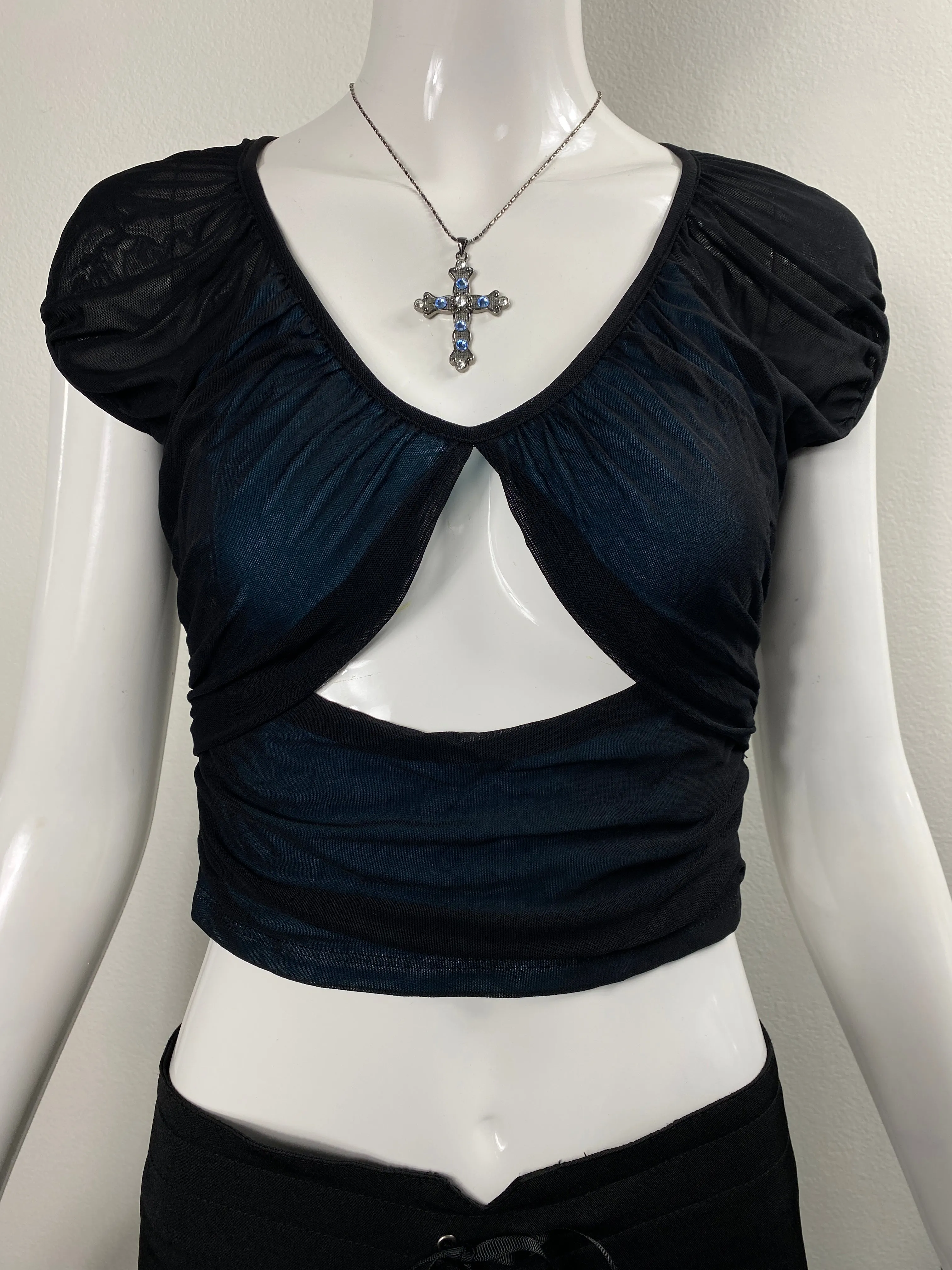 Vampy Mesh Top