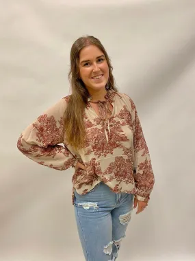 Vintage Peasant Top