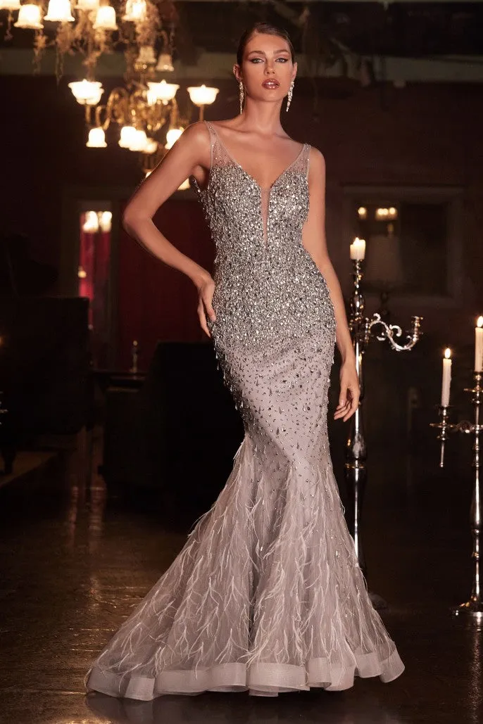 Vitality | Beaded Mermaid Gown | B718
