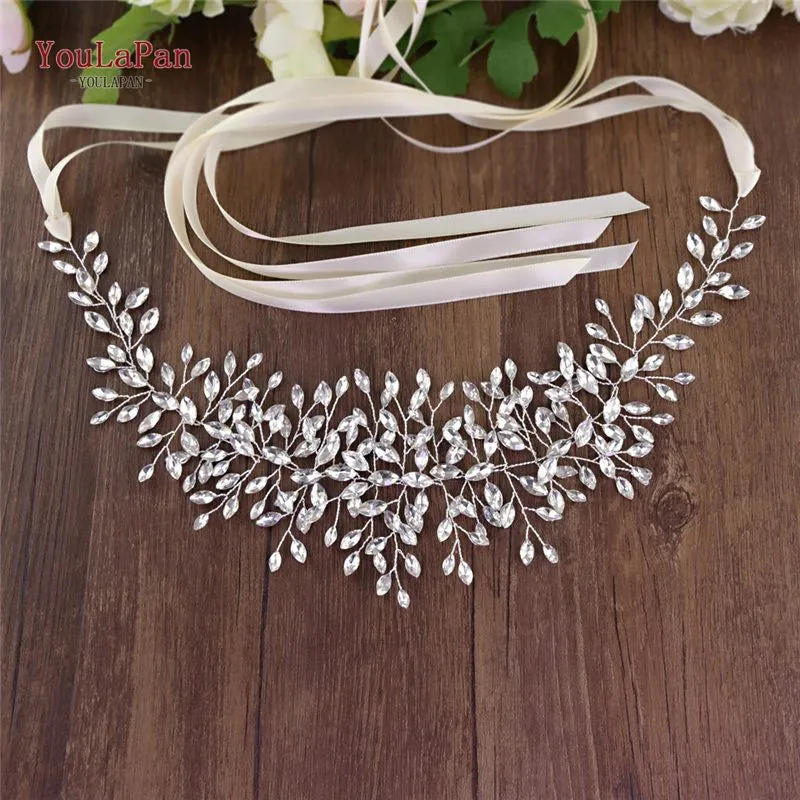 Wedding Dress Belt With Rhinestones Belt Bridal Sash Belt Silver