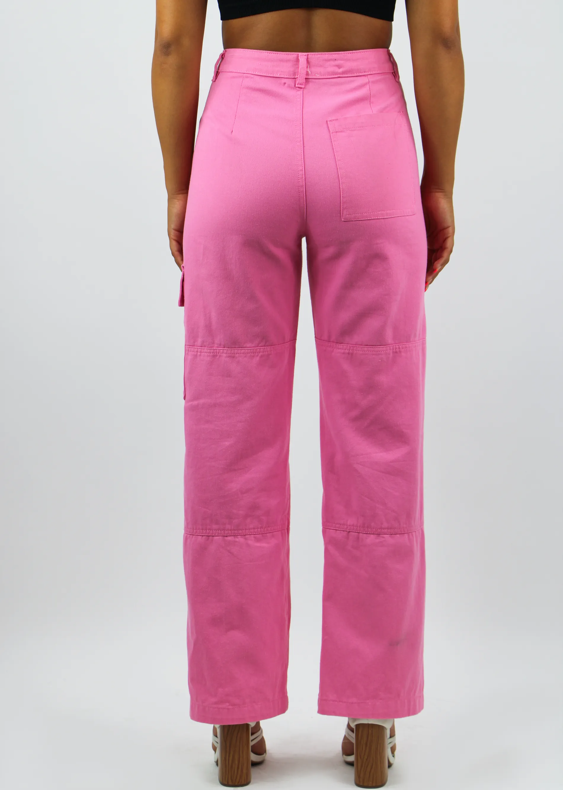 You're Cute Cargo Jeans ★ Pink