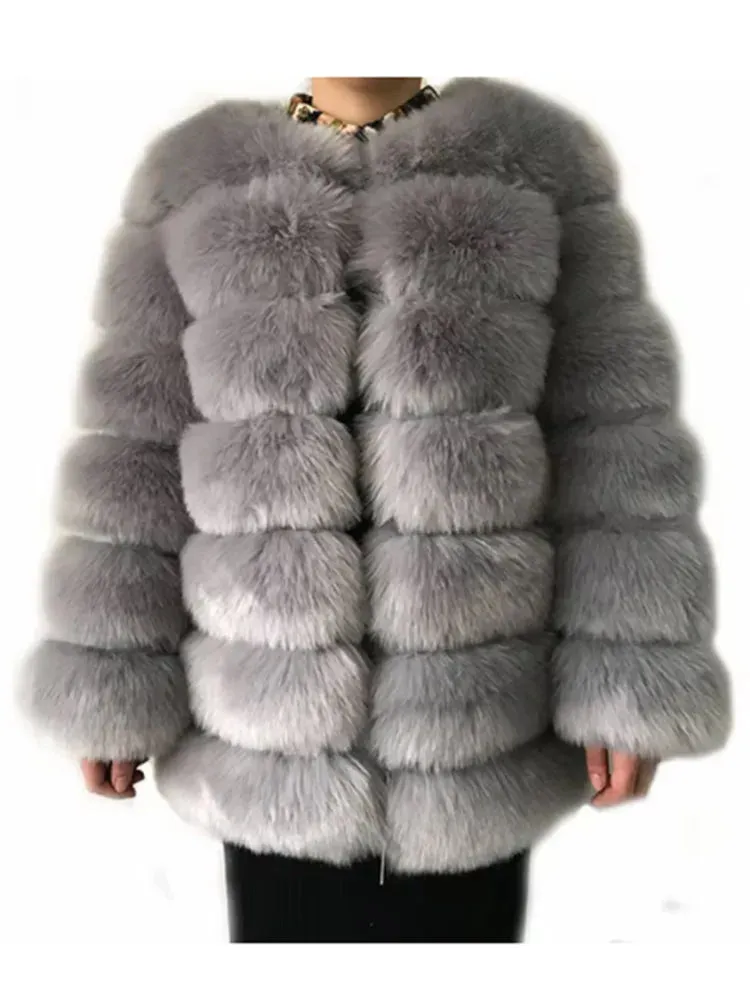ZADORIN Winter Luxury Long Mink Coats Women Warm Faux Fur Coat Fluffy Fur Jacket Bontjas Coats Abrigo Piel Mujer